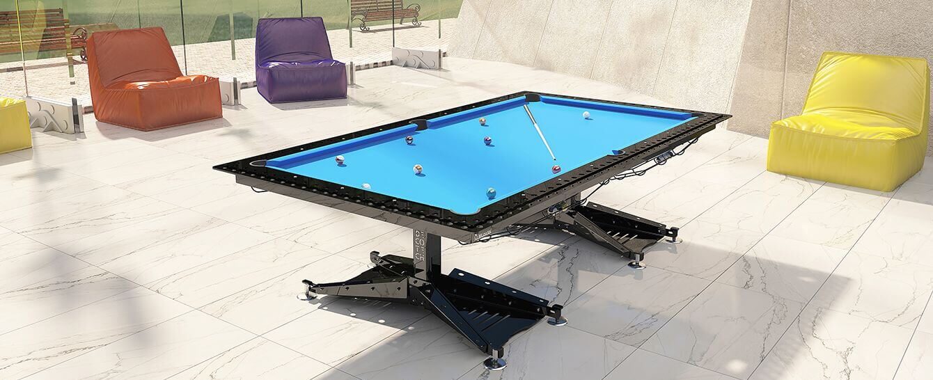 Billiard table Decotech 9ft (RAL9005) (2)